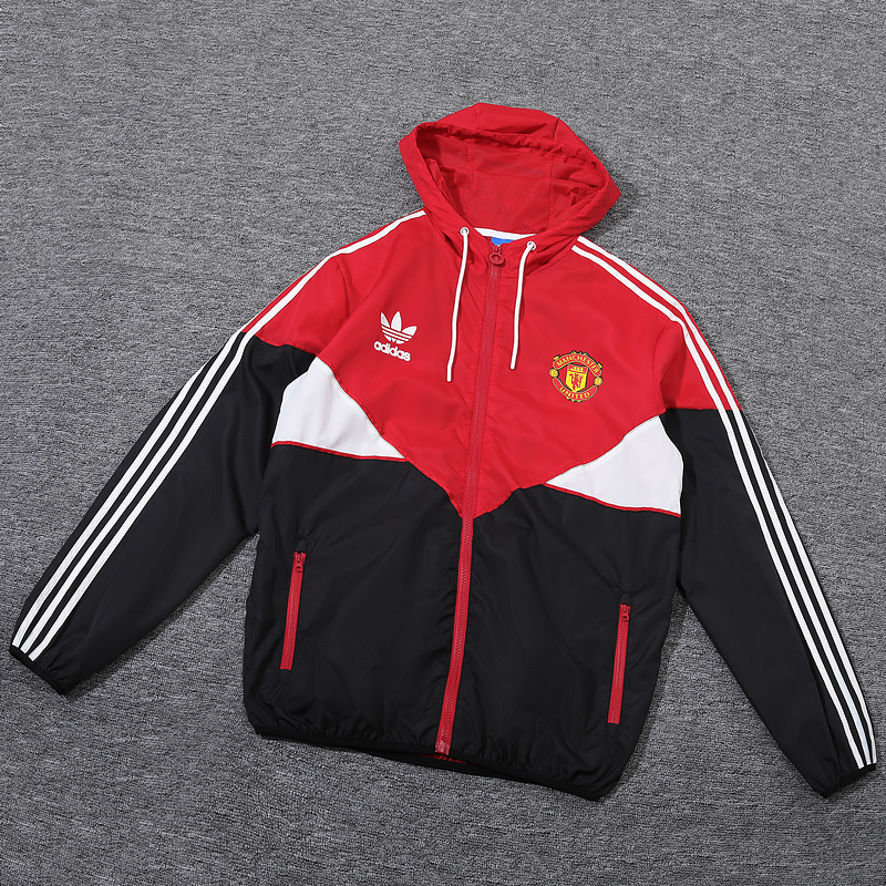AAA Quality Manchester Utd 23/24 Wind Coat - Red/White/Black